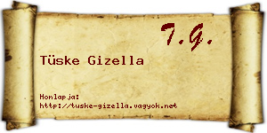 Tüske Gizella névjegykártya